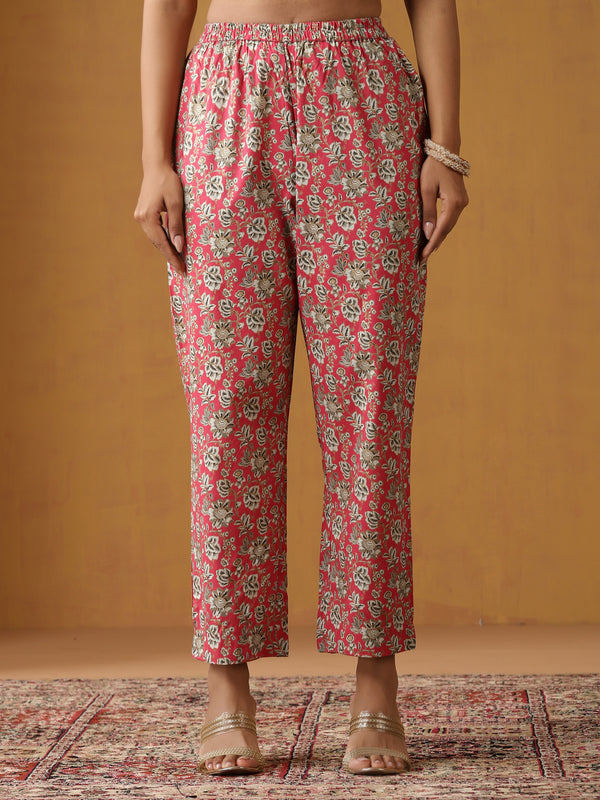 Khushal K Floral Embroidered Anarkali  Kurta set