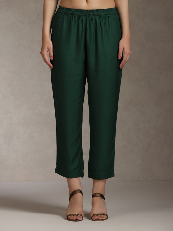 Khushal K Floral Printed Anarkali Thread Work Kurta set