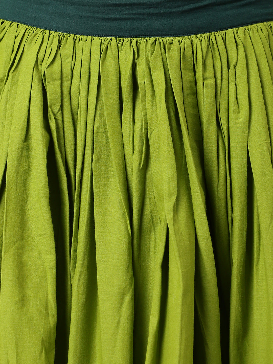 Floral Printed Cotton Lehenga & Blouse With Dupatta