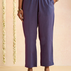 Ethnic Motifs Embroidered Empire Thread Work Kurta With Trousers & Dupatta
