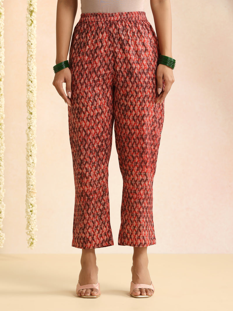 Women Floral Printed Regular Kurta With Trousers & Dupatta