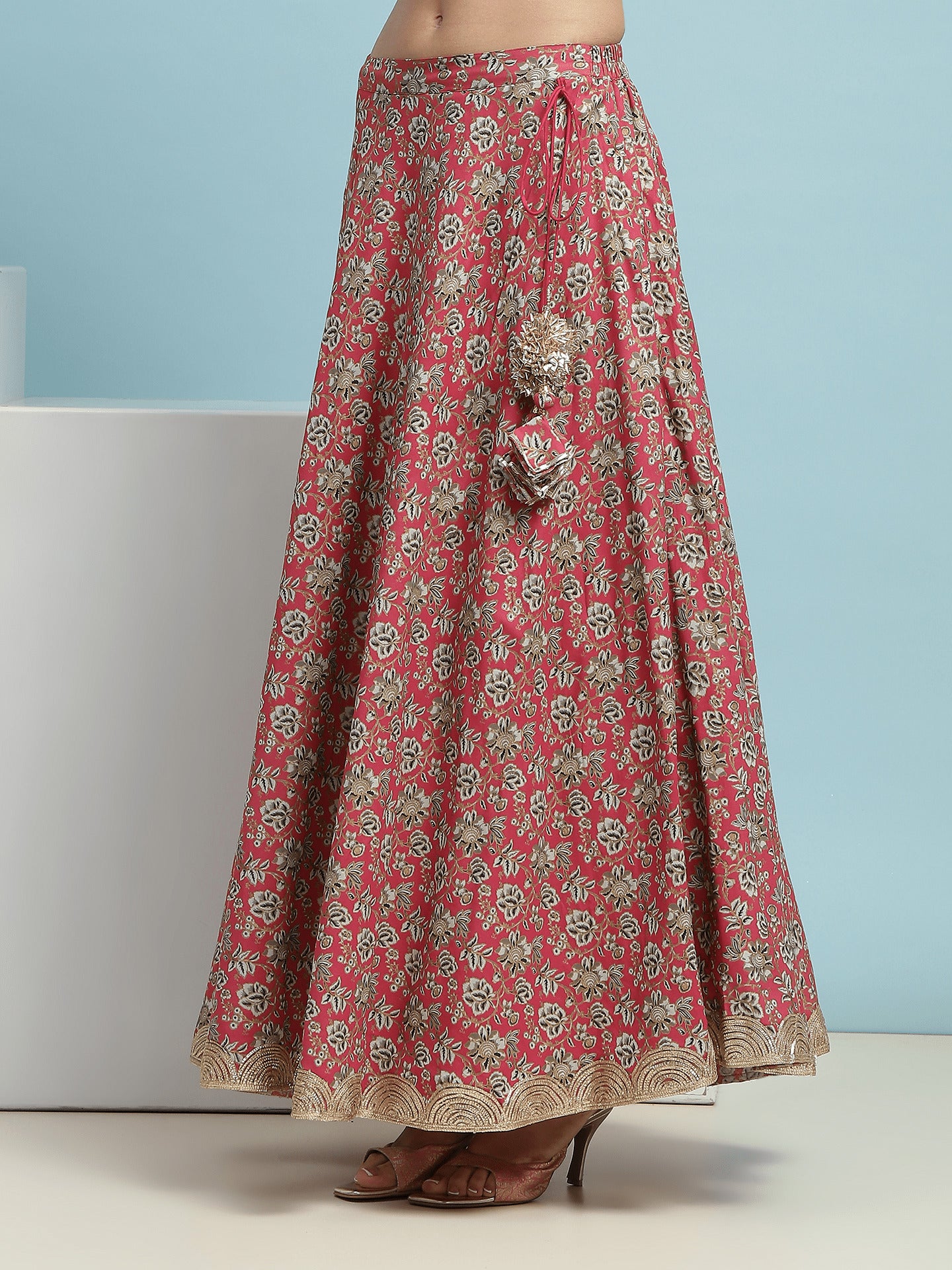 Ready to Wear Printed Lehenga & Blouse With Dupatta