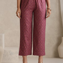 Pink printed Kurta with Palazzos with dupatta