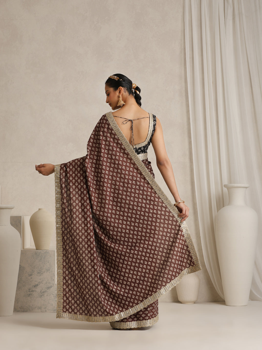 Ethnic Motifs Pure Cotton Fashion Saree