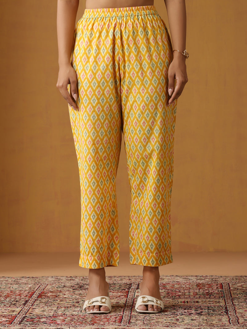 Khushal K Women  Printed Regular Aline Calf Length Kurta set