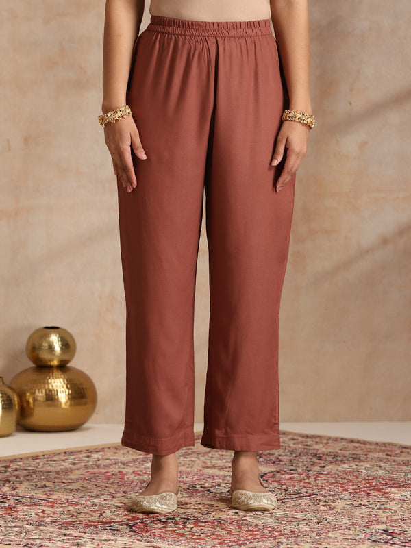 Women’s Ethnic Motif Print Kurta with Trousers & Dupatta