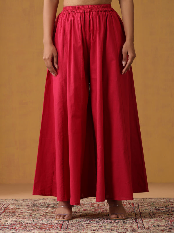 Khushal K Women Ethnic Motifs Embroidered Thread Work Kurta set