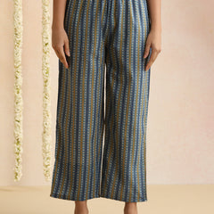 Women Ethnic Motifs Thread Work Pure Cotton Kurta with Trousers & Dupatta