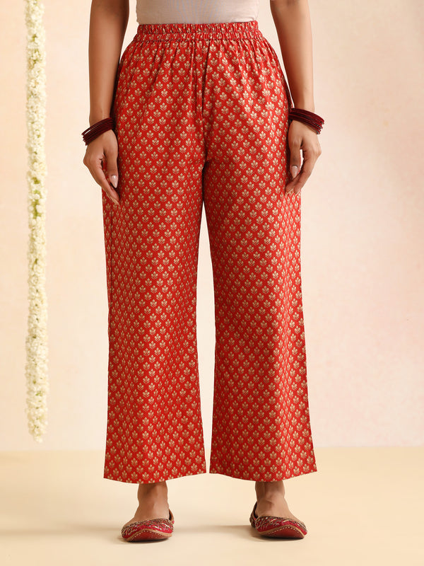 Women Floral Printed V-Neck Kurta with Trousers & Dupatta