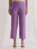 Floral Printed Round Neck Thread Work A-Line Kurta With Trousers & Dupatta