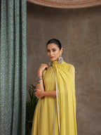 Anarkali Kurta With Palazzos And Dupatta