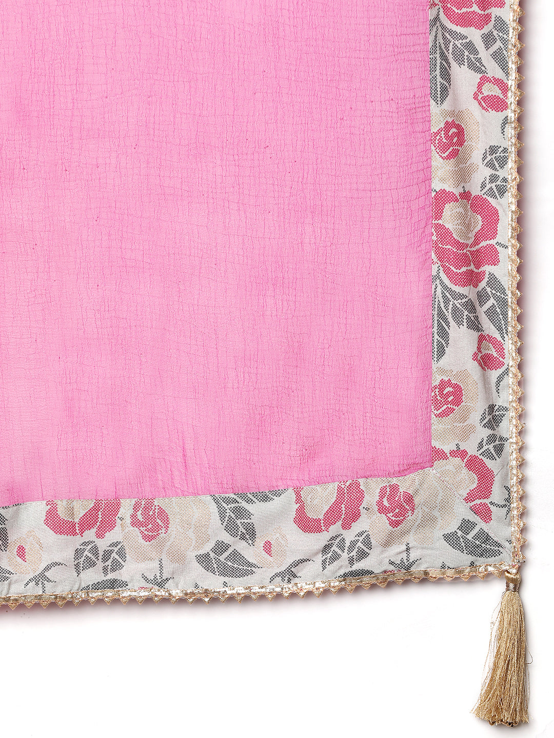 Floral Printed Gotta Patti Ready To Wear Lehenga & Blouse With Dupatta