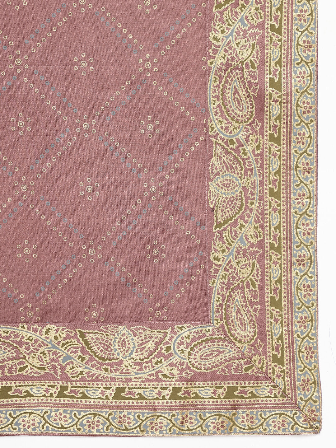 Brown solid Kurta with Trousers with dupatta