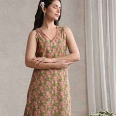 Women Floral Printed Regular Pure Cotton Kurta with Palazzos