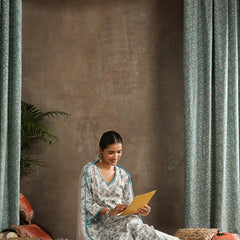 Khushal K Floral Printed A-Line Kurta set