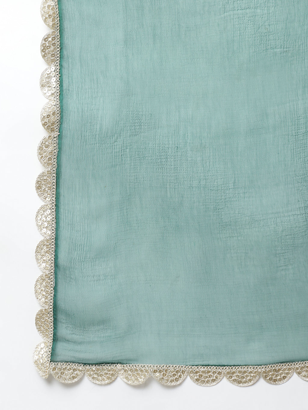 Floral Printed Cotton Lehenga & Blouse With Dupatta