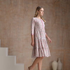 Women Ethnic Motifs Printed A-Line Dress