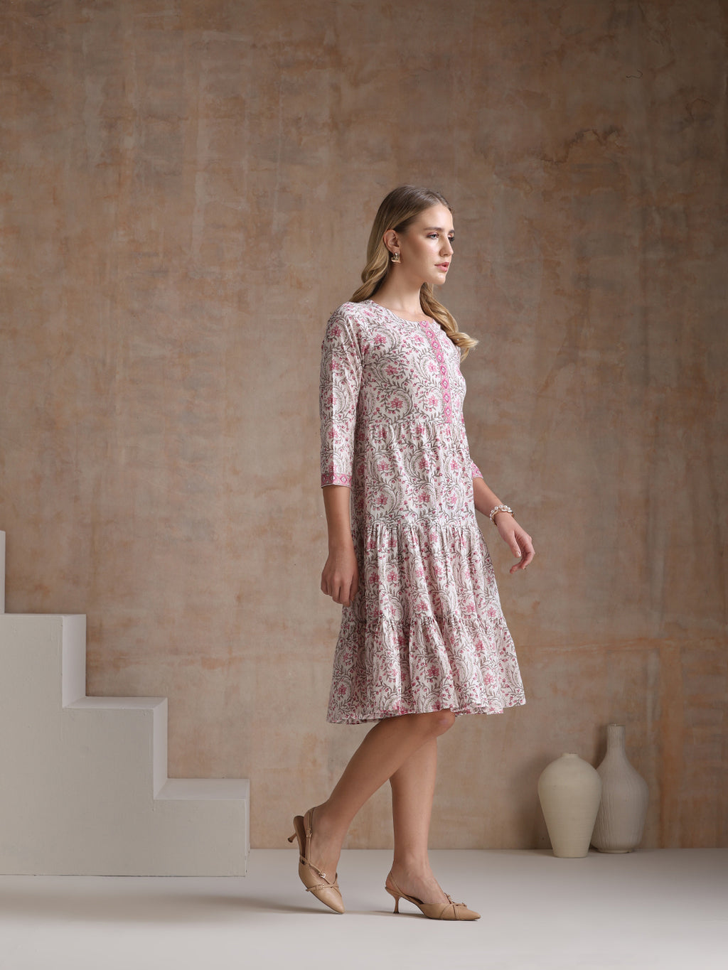 Women Ethnic Motifs Printed A-Line Dress