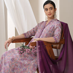 Khushal K Women Paisley Printed  Kurta set