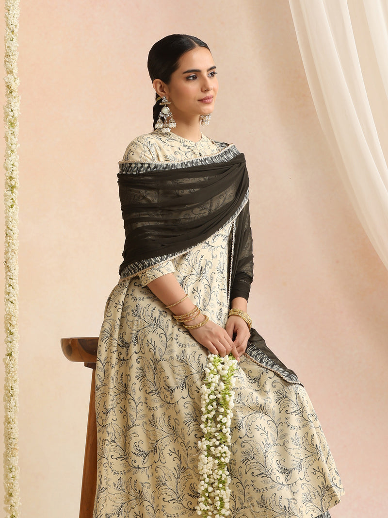 Women Ethnic Motifs Printed Regular Kurta with Trousers & Dupatta