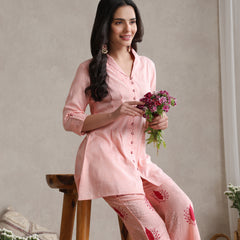 Pink Serenity Floral Cord set