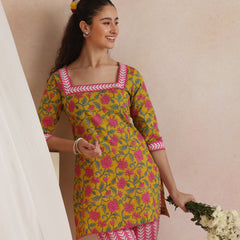 Khushal K Women Co-Ords Set - Yellow