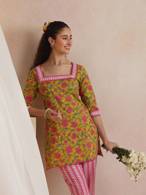 Khushal K Women Co-Ords Set - Yellow