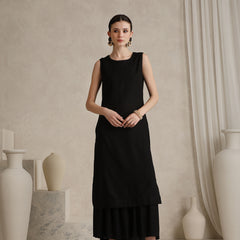 Geometric Embellished Mirror Work A-Line Kurta With Sharara & Dupatta