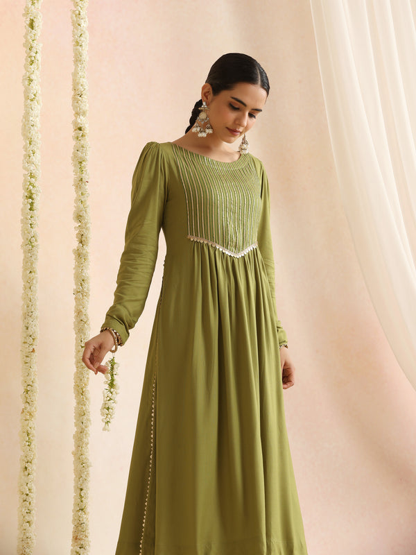 Women Woven Design Self Design Kurta with Palazzos