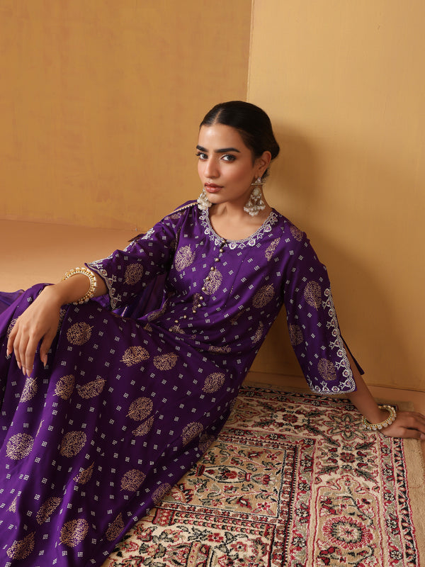 Khushal K Women Ethnic Motifs Printed Kurta set