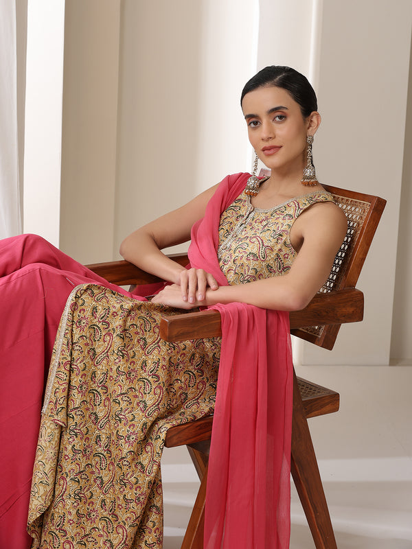 Khushal K Women Ethnic Printed Regular Kurta set