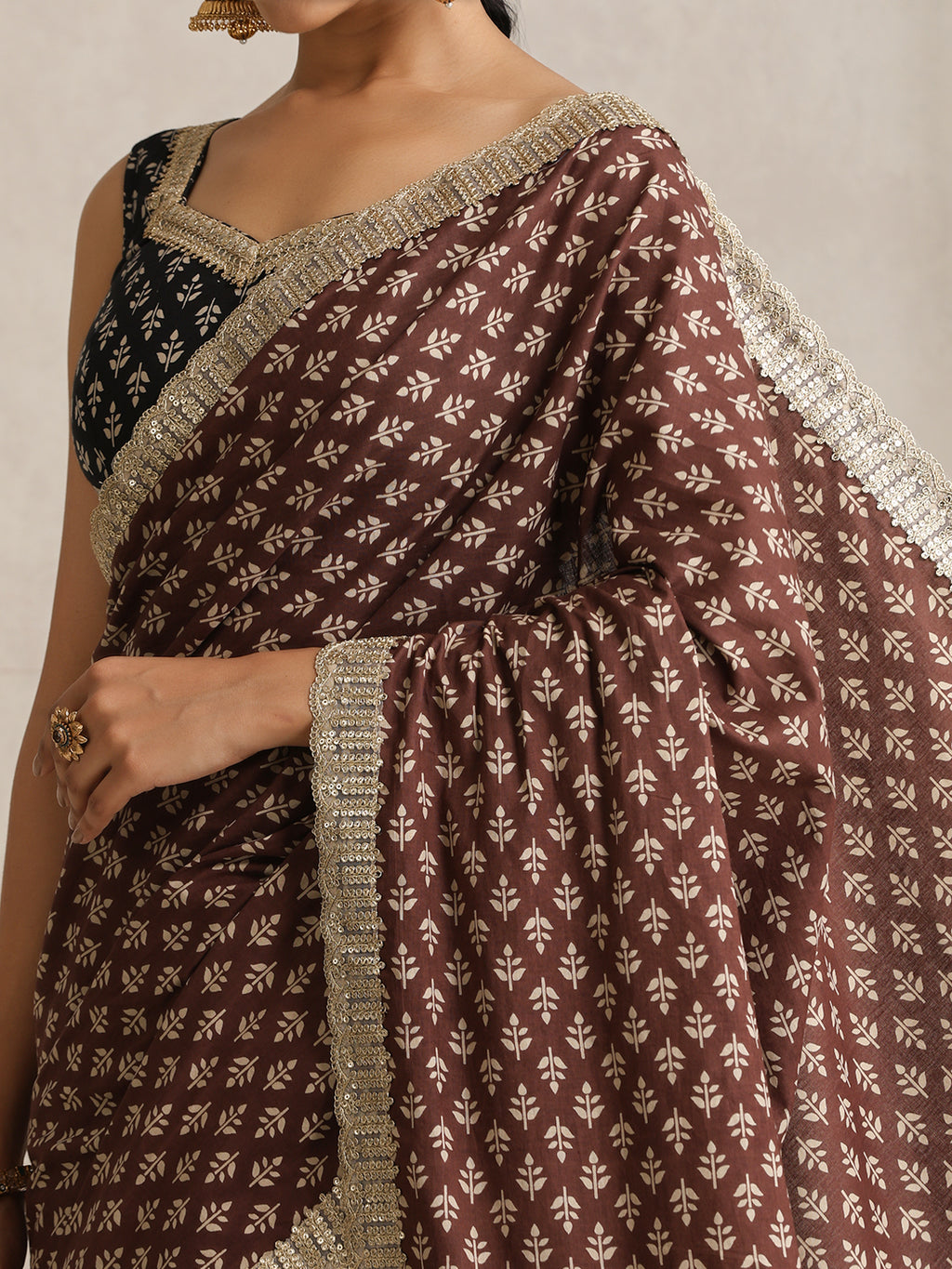 Ethnic Motifs Pure Cotton Fashion Saree