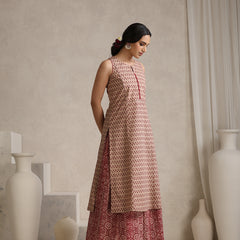 Women Floral Printed Regular Pure Cotton Kurta with Palazzos & With Dupatta