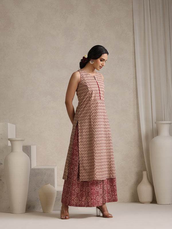 Women Floral Printed Regular Pure Cotton Kurta with Palazzos & With Dupatta