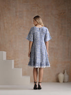 Women Floral Printed Cotton Fit and Flare A-Line Dress