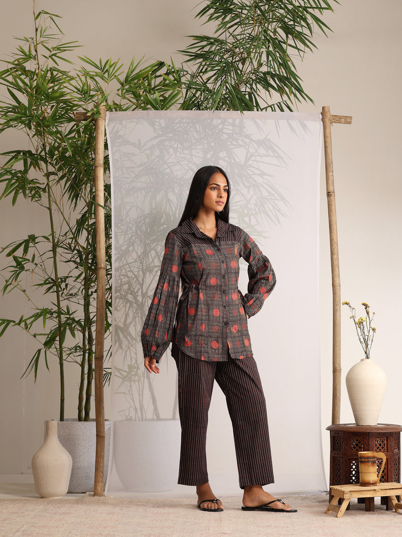 Khushal K Women Co-Ords set - Black