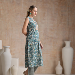 Women Ethnic Motifs Printed Regular Pure Cotton Kurta with Palazzos & With Dupatta