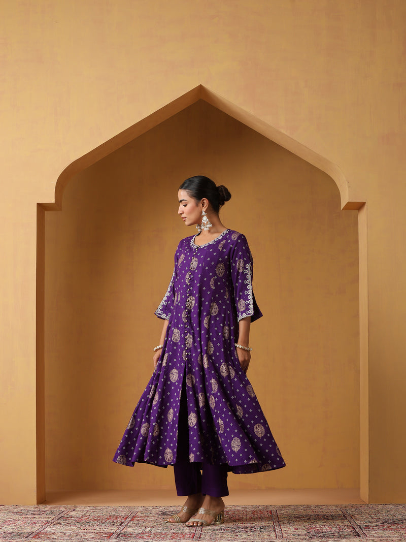 Khushal K Women Ethnic Motifs Printed Kurta set