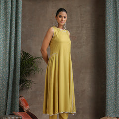 Anarkali Kurta With Palazzos And Dupatta