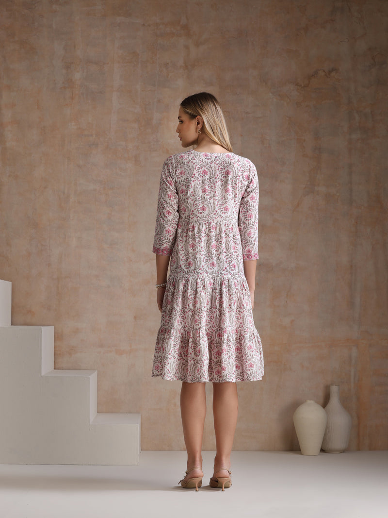 Women Ethnic Motifs Printed A-Line Dress