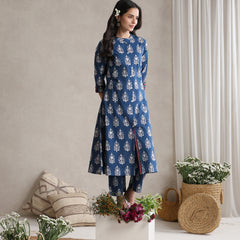 Indigo Bloom Cord Set