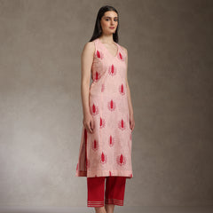 Khushal K Women Ethnic Motifs Printed Cotton Kurta set