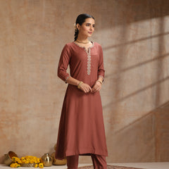 Women’s Ethnic Motif Print Kurta with Trousers & Dupatta