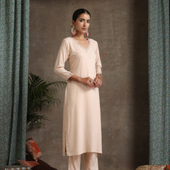Khushal K Women Embroidered Regular Thread Work Kurta set