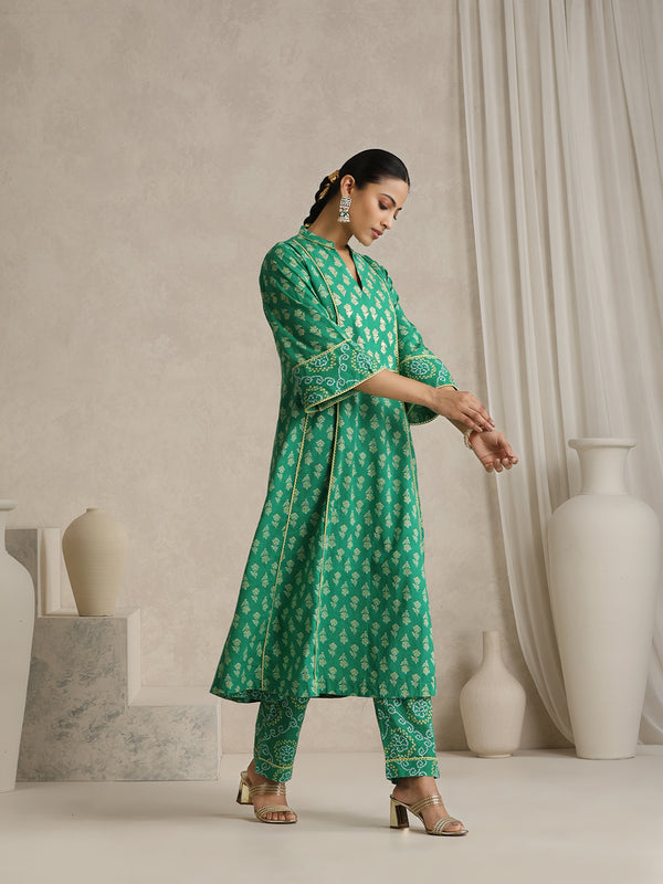 Women Floral Printed Regular Pure Cotton Kurta with Palazzos & With Dupatta