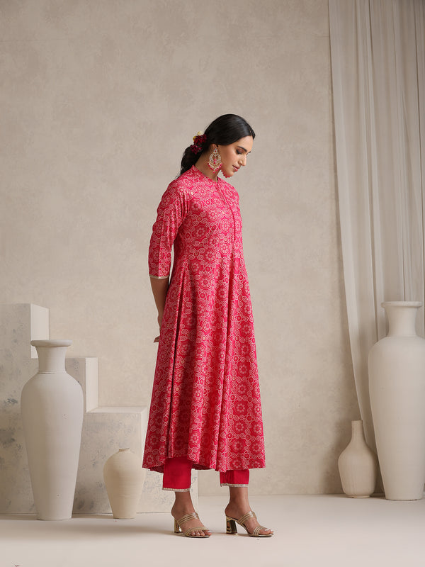 Khushal K Floral Printed Empire Kurta set