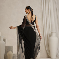 Embellished Zari Poly Chiffon Fashion Saree'