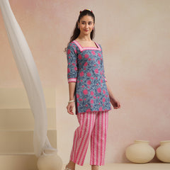 Khushal K Women Co-Ords Set - Blue