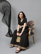 Bandhani Printed Gotta Patti Ready to Wear Lehenga & Blouse With Dupatta