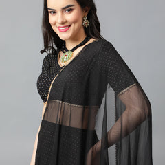 Bandhani Printed Gotta Patti Ready to Wear Lehenga & Blouse With Dupatta